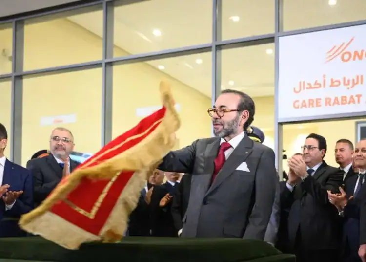 Le roi Mohammed VI lance le projet de train à grande vitesse entre Kénitra et Marrakech الملك محمد السادس يطلق مشروع القطار السريع بين القنيطرة ومراكش
