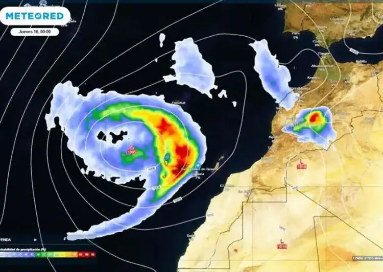 La tempête Olivier provoque des turbulences au Maroc la semaine prochaine عاصفة أوليفييه تقترب من المغرب وتسبب اضطرابات جوية واسعة