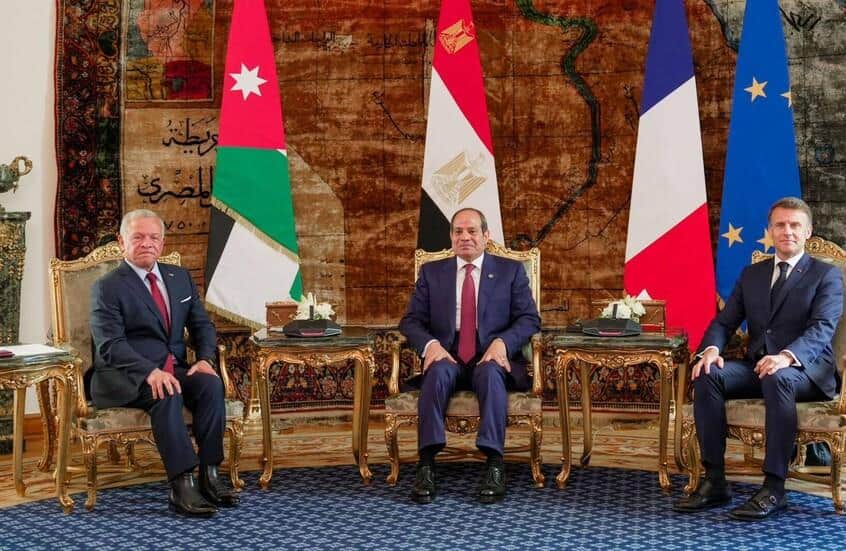 Sisi, Abdullah et Macron discutent avec Trump d’un cessez-le-feu immédiat à Gaza مباحثات رباعية بين قادة مصر والأردن وفرنسا وترامب لوقف النار في غزة