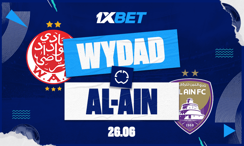 Wydad Sporting Club – Al Ain EAU : Coupe du Monde des Clubs de la FIFA – pronostics et cotes avec 1xBet Wydad vs Al Ain : Un choc crucial de la Coupe du Monde des Clubs avec les meilleures cotes de 1xBet
