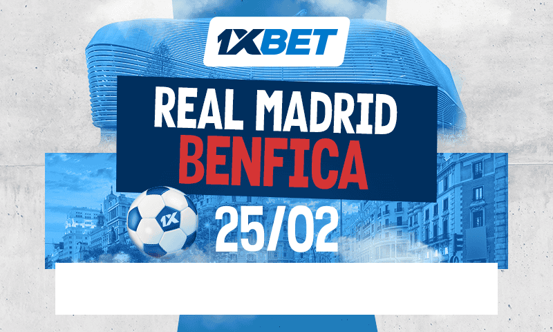 Benfica affronte les Royals : Soirée européenne à Madrid Real Madrid × Benfica | Le sommet européen avec 1xBet