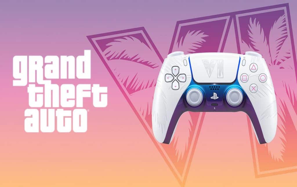Sony dévoile deux manettes PS5 en édition spéciale inspirées de GTA 6 سوني تطلق وحدتي DualSense خاصتين بلعبة GTA 6