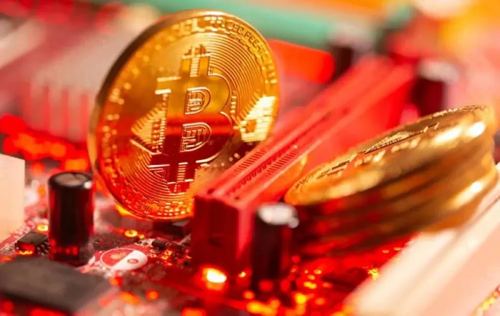 TRM : Des pirates informatiques nord-coréens ont dérobé 6,3 milliards de dollars à Binance Le logo de la plateforme de cryptomonnaies Binance, accompagné des symboles Bitcoin et Ethereum