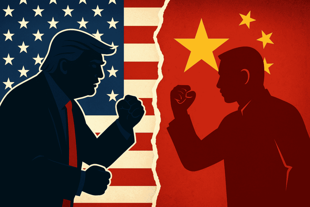 Trump menace la Chine de tarifs douaniers supplémentaires et Pékin réagit vivement : L’escalade commerciale ne fait que commencer تصعيد جديد في الحرب التجارية بين ترامب والصين