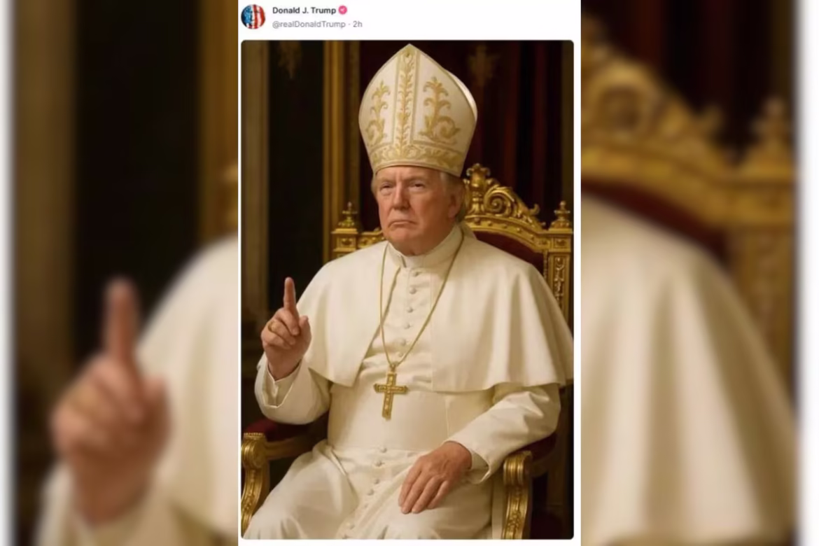 جدل حول صورة ترامب قبل انتخاب البابا الجديد