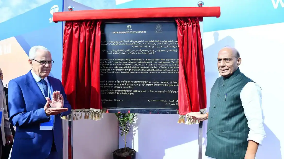افتتاح مصنع برشيد لإنتاج العربات القتالية WhAP 8x8 بشراكة مغربية هندية