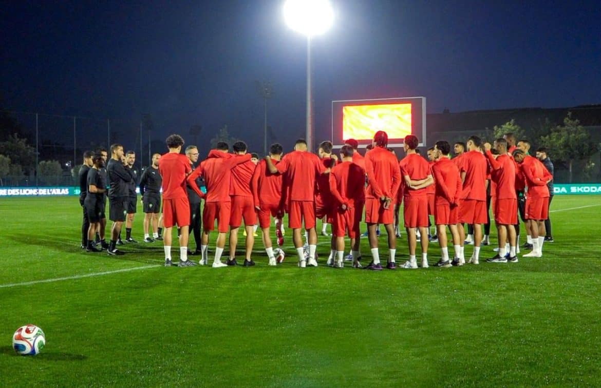 المنتخب المغربي يجري أول حصة تدريبية تحت إشراف محمد وهبي